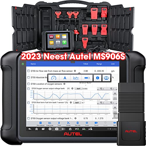 Autel Maxisys MS906S Bi-Directional Scanner, 2023 Newest OBDII Tool Updated of MS906 with BT WiFi Full System Diagnosis, OE-Level ECU Coding, Active Test, 31 Service for 150 Brands, FCA Autoauth