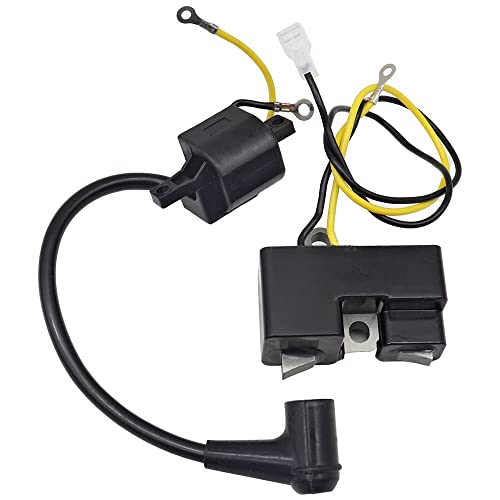 SecosAutoparts Ignition Coil Module Kit Compatible with Husqvarna 266XP 266SE 66, 162, 61, 630, 670 Chainsaws Replace 501546201, 501517201, 501516201,501617201
