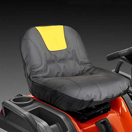 Lawn Mower Seat Cover,Waterproof Tractor Seat Cover Anti Slip Riding Mower Accessories(Grey)