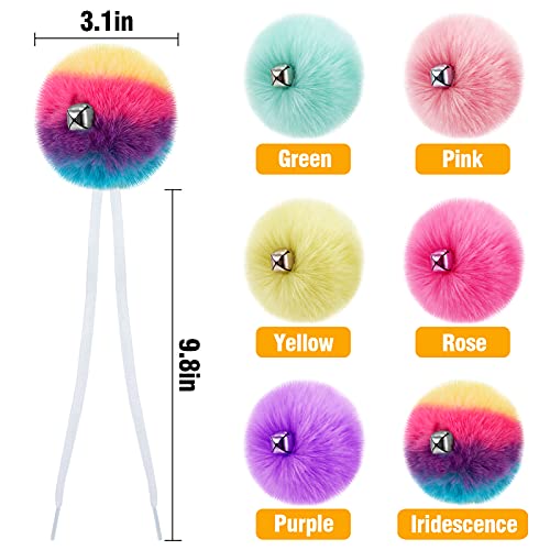 Roller Skate Pom Poms with Bells – 12pcs Tie-on Ice Skate Pompom Puff Balls, Fluffy Faux Rabbit Fur Quad Roller Skate Accessories with Shoelace for Women Girls Kids Adult (3.1″, 6Colors) | The Storepaperoomates Retail Market - Fast Affordable Shopping