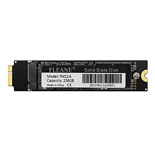 FLEANE 256GB FM11A 3D TLC SSD for MacBook Air A1370 A1369 (Late2010-Mid2011) EMC2392 EMC2393 EMC2469 EMC2471 HD (256GB)
