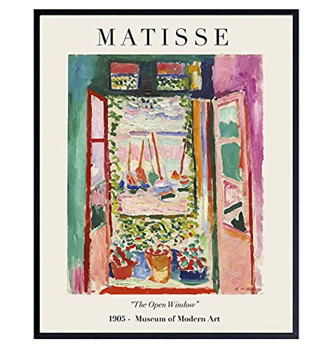 Matisse Abstract Wall Art & Decor Set – Mid Century Modern Wall Decor – 8×10 Matisse Poster Print – Aesthetic Pictures – Minimalist Wall Art – Gallery Wall Art – Museum Poster – Henri Matisse