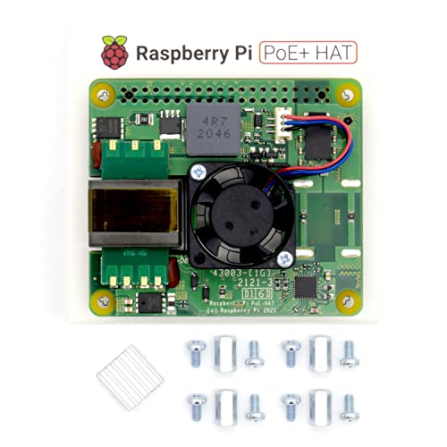 Raspberry Pi PoE+ HAT with Low Profile Heatsink