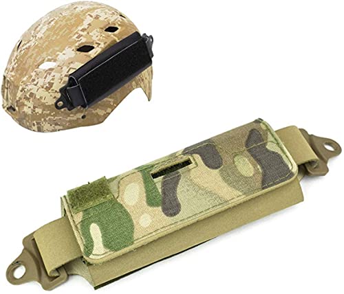 DFWY Tactical Helmet Fast Rear Counterweight Bag Outdoor Military CS Airsoft Combat Helmet Accessory Balance Pouch for OPS/Fast/BJ/PJ/MH with Blocks (Color : CP)