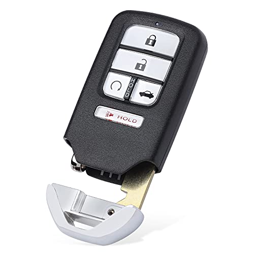 Keymall Smart Key Fob Keyless Entry Replacement Remote Key for Honda Accord 2018 2019 2020 2021 (FCC ID:CWTWB1G0090 P/N:72147-TVA-A01) 5 Buttons