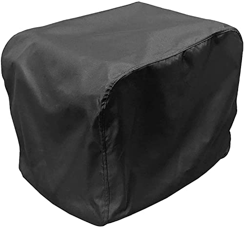 Generator Cover Waterproof, Heavy Duty Thicken 600D Polyester with Elastic Drawstring, Weather/UV Resistant Generator Cover for Universal Portable Generators 5500-15000 Watt (38”L x 28”W x 30”H)