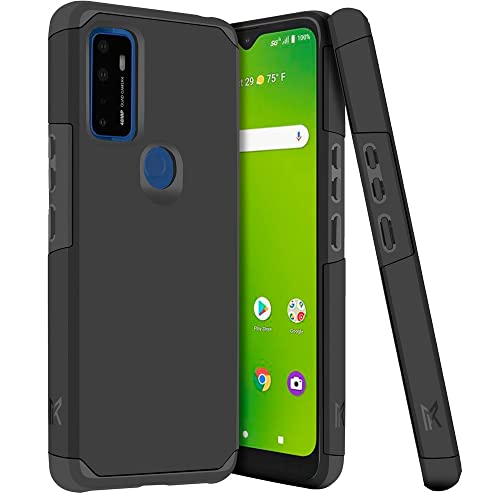 HRWireless Compatible for AT&T Radiant Max 5G 6.8″ / Cricket Dream 5G / Cricket Innovate 5G / AT&T Fusion 5G Phone Case MetKase Heavy Duty Premium Minimalistic for Accidental Drops, Scratches