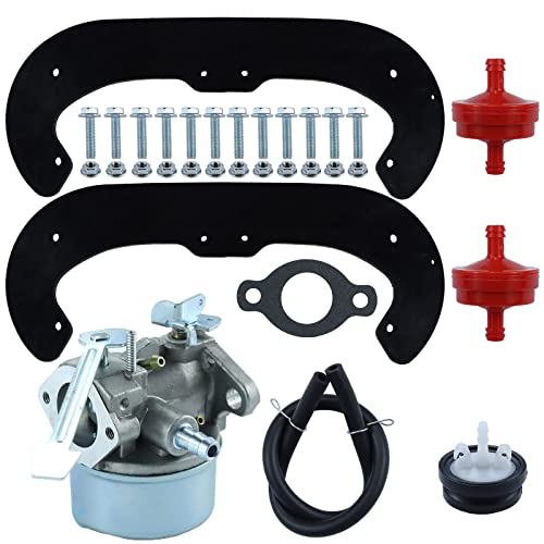 BOSFLAG 84-1980 Snowthrower Paddle Set Replaces 80-0660 with 640086 Carburetor 66-7460 44-2750 Prime Bulb Kit ＆ Fuel Filter and Hardware for Toro CCR Powerlite Snowthrowers