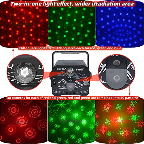Party DJ Lights with Remote Control, Portable Mini Disco Ball Stage Light, Sound Activated USB Powered Bright RGB Led Projector Strobe Lamp for Room Home Decor Birthday Gift Bar Rave Karaoke Xmas Show | The Storepaperoomates Retail Market - Fast Affordable Shopping