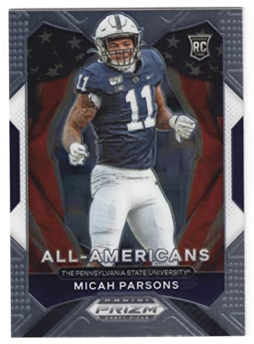 2021 Panini Prizm Draft Picks #188 Micah Parsons Penn State Nittany Lions All American (Rookie Year Card) NFL Football Card NM-MT