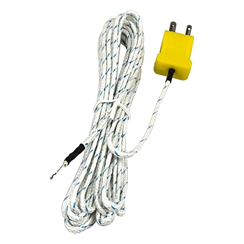 Finglai TP-01 K Type 4m Cable Wire Head Plug Connection thermocouple Temperature Sensor for TES-1310 TM-902C