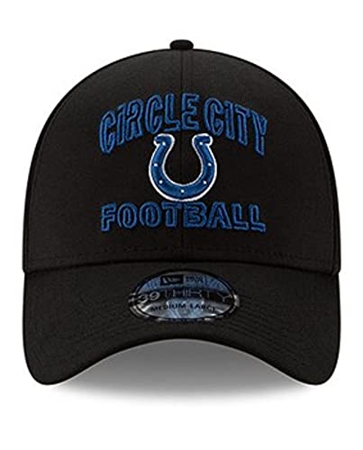New Era Authentic Exclusive Colts Sideline Salute to Service Draft Training 39THIRTY Flex Fit Cap Hat (City Collection Black, Small/Medium)