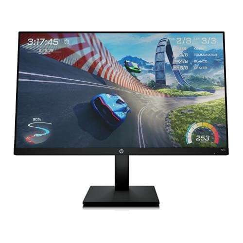 HP 27-inch QHD Gaming with Tilt/Height Adjustment with AMD FreeSync Premium Technology (X27q, 2021 Model) (Renewed), Black