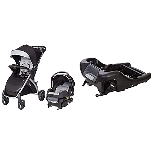 Baby Trend Tango Travel System + Baby Trend Ally Infant Car Seat Base, Black