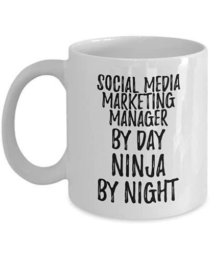 Funny Social Media Marketing Manager Mug By Day Ninja By Night Parenting Gift Idea New Parent Gag Coffee Tea Cup 11 oz