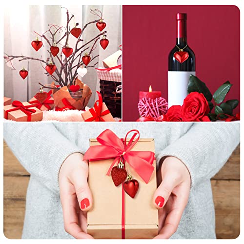 Naler 36pcs Heart Shaped Ornaments for Valentine’s Day Tree Decorations, Shatterproof Heart Shaped Baubles Hanging Ornamrnts for Valentine’s Day Holiday Home Party Tree Decorations | The Storepaperoomates Retail Market - Fast Affordable Shopping