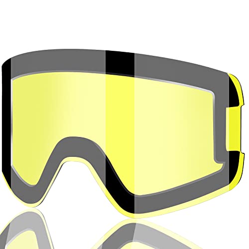 ITOWE Ski Snow Goggles Men Women over Glasses Anti Fog with Interchangeable Lens, OTG Magnetic Frameless Mirrored Snowboard Goggles Adult Winter Sports Skiing Snowmobile Goggles for Youth Cold Weather