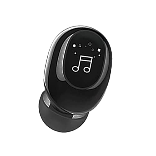 Mini Wireless Bluetooth5.0 Earbud,F911 Barrier-Free Deep Bass Earpiece Ergonomic Headphone Mini Invisible True Stereo IPX4 Waterproof Headset for Driving Black One Size