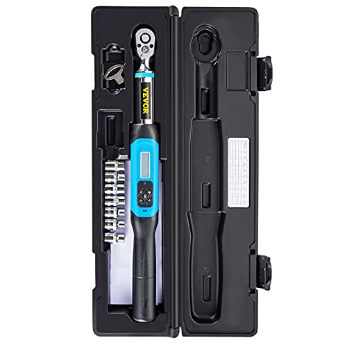 VEVOR Digital Torque Wrench, 3/8″ Drive Electronic Torque Wrench, Torque Wrench Kit 3.1-62.7 ft-lbs Torque Range Accurate to ±2%, Adjustable Torque Wrench w/ LED Display and Buzzer, Socket Set & Case | The Storepaperoomates Retail Market - Fast Affordable Shopping