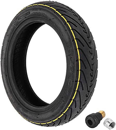 YBang 60 / 70-6.5 tubeless tire with valve for Segway Ninebot Max G30 / G30P / G30LP electric scooter solid rubber tires 10-inch anti-slip explosion-proof tires (1 Pce)