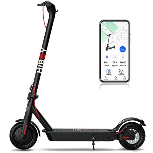 Hiboy KS4 Pro Electric Scooter, 500W Motor(Max 750W), 10″ Honeycomb Tires, 25 Miles Long Range 19 MPH Foldable Commuting Electric Scooter for Adults with Double Braking System Escooter(Optional Seat)