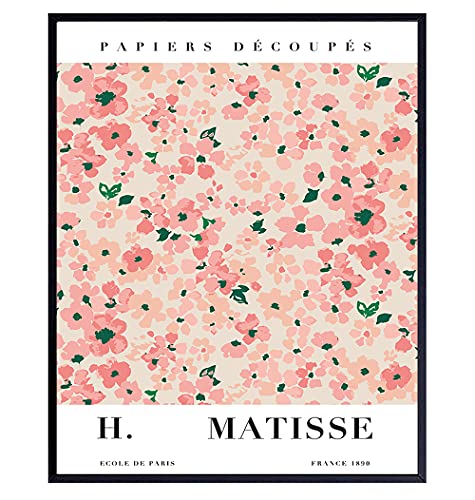 Minimalist Matisse Wall Art & Decor – Mid Century Modern Poster – Gallery Wall Art – Aesthetic Room Decor – Abstract Gifts for Women – Contemporary Museum Pictures – Bedroom Living Room Print 8×10