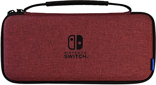 HORI Nintendo Switch Slim Tough Pouch (Red) OLED Model – Officially Licensed – Nintendo Switch;