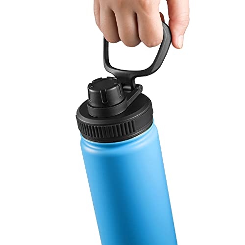 W&R Spout Lid for Hydro Flask Wide Mouth Sport Water Bottles, Perfect Chug Lid for Hydroflask 18 oz 32 oz 40 oz Wide Mouth Bottle Lid Replacement Cap, Deep black | The Storepaperoomates Retail Market - Fast Affordable Shopping