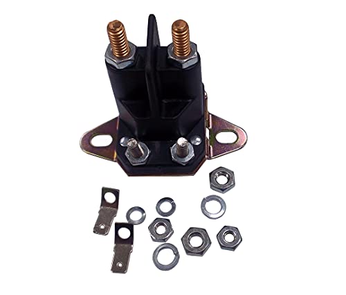 GardenPal Solenoid Compatible with Lawnboy Ariens Bolens Toro 1990-2010 Lawn Tractor Wheel Horse Replaces OEM 740207, 33510, 1752137, 1753539, 110116 Lawn Tractor Replacement Parts