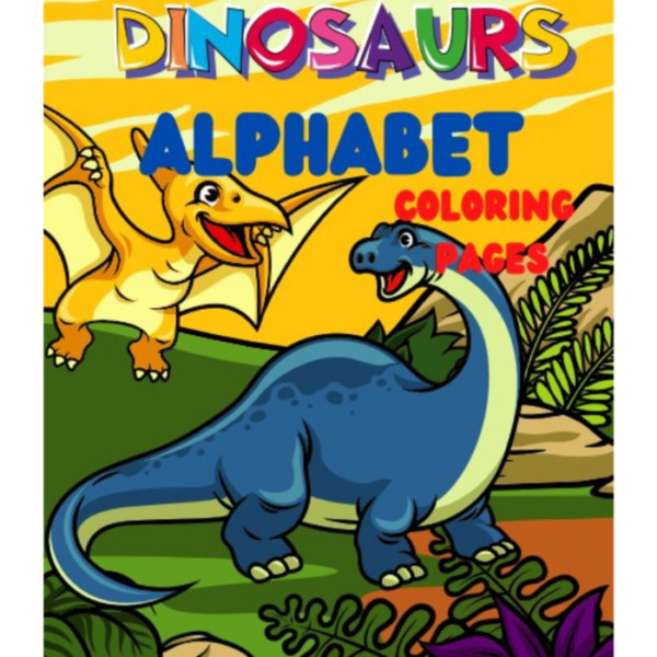 Dinosaur Alphabet Coloring Pages