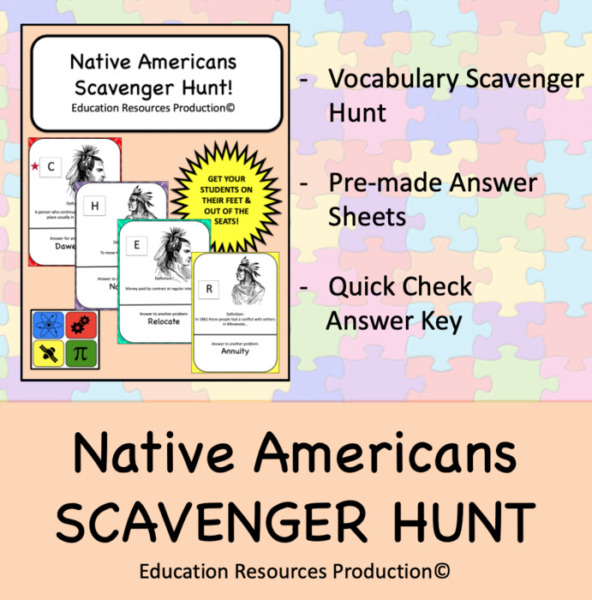 Native Americans – History Scavenger Hunt
