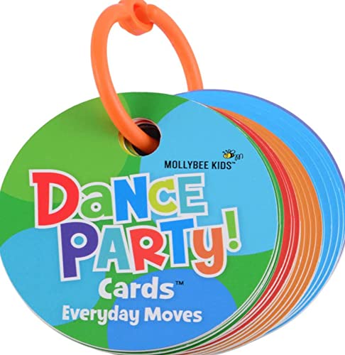 MOLLYBEE KIDS Preschool Dance Party Cards Everyday Moves, Gifts for Ages 3+