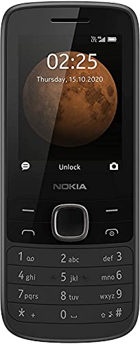 NOKIA 225 4G 128MB (TA-1282 SS) Single SIM, 2.4″ GSM Unlocked International Version – Black