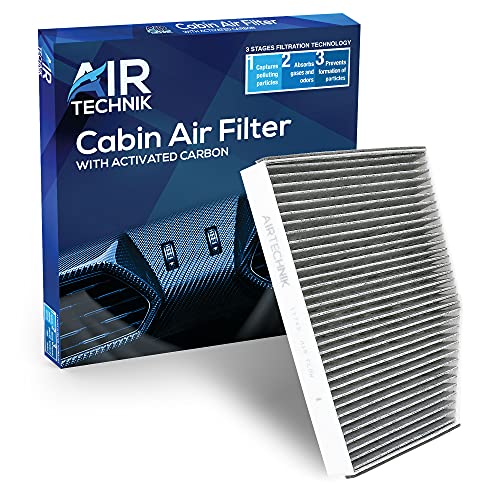 AirTechnik CF11743 Cabin Air Filter w/Activated Carbon | Fits Ford Transit 150/250/250/350 (2015-2019), Transit 350 HD (2015-2019), Transit 250 Diesel/350 HD Diesel (2015-2019) (BK21-18D543-AA)