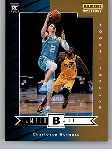 2020-21 Panini Instant Rookie Impulse #RI-3 LaMelo Ball RC Rookie Card Charlotte Hornets PR-1740 Official NBA Basketball Trading Card in Raw (NM or Better) Condition