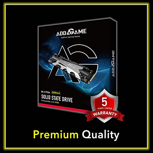 Addlink Addgame PS5 Compatible A95 4TB 7200 MB/s Read Speed Internal Solid State Drive – M.2 2280 PCIe NVMe Gen4X4 3D TLC NAND SSD with Heatsink (ad4TBA95M2P) | The Storepaperoomates Retail Market - Fast Affordable Shopping