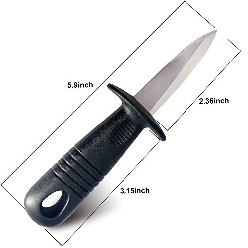 Oyster Shucking Knife with Cut Resistant Gloves, Oyster Knife Set in Level 5 Protection Gloves, Opener Shucker Kit Tools for Oyster Clam Shellfish Seafood (3 Black 1 Red) | The Storepaperoomates Retail Market - Fast Affordable Shopping