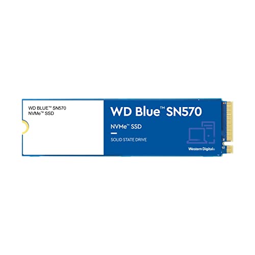 Western Digital 1TB WD Blue SN570 NVMe Internal Solid State Drive SSD – Gen3 x4 PCIe 8Gb/s, M.2 2280, Up to 3,500 MB/s – WDS100T3B0C