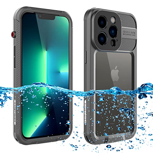 Saupsitnz Designed for iPhone 13 Pro Max Case Waterproof,Built-in Screen Protector Full Body Protective Cover Shockproof Dust-Proof Waterproof Compatible with iPhone 13 Pro Max 6.7 inch 2021,Black