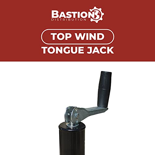 Top-Wind Trailer Jack | 5000LB Capacity A-Frame | 14 4/5″ Travel | Excellent Powder Coat | BJ-5000TW-1