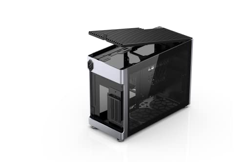 Jonsplus i100 Pro Mini-ITX Gaming Case, Sandblasted Silver Magnesium/Aluminum Alloy, Tempered Glass Side Panels – Supports Custom Liquid Cooling, 360mm AIO, 166mm Air Cooler, 3-Slot GPU | The Storepaperoomates Retail Market - Fast Affordable Shopping