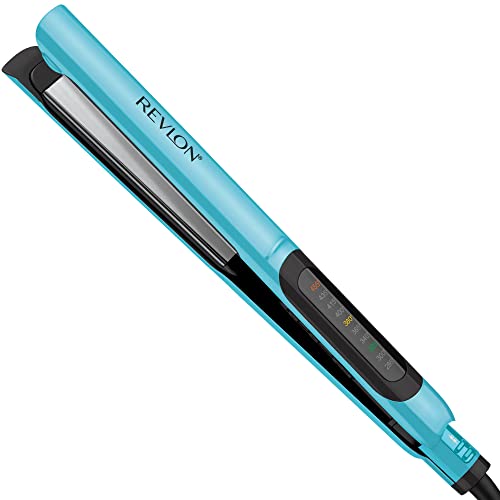 Revlon Lasting Brilliance Digital Hair Flat Iron | Fast, Smooth and Shiny Styling, (1 in)