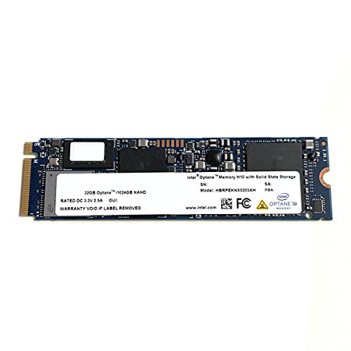 Intel Optane Memory H10 32GB with SSD 1TB Solid State Storage HBRPEKNX0203A M.2 2280 NVMe PCIe Gen3 x4