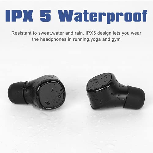 UrbanX X7 Sports Wireless Earbuds 5.0 IPX5 Waterproof Touch Control True Wireless Earbuds with Mic Earphones in-Ear Deep Bass Built-in Mic Bluetooth Headphones for Cell Phones | The Storepaperoomates Retail Market - Fast Affordable Shopping