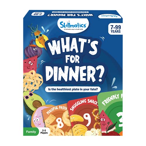 Skillmatics Card Game : What’s for Dinner | Gifts for 7 Year Olds and Up | Super Fun Strategy & Memory Game for Family Game Night