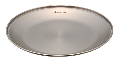 Snow Peak Stainless Steel Tableware Plate L, Silver (TW-034K)