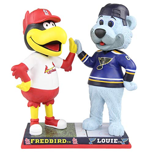 Louie & Fredbird St. Louis Blues & Cardinals High Five Bobblehead NHL & MLB