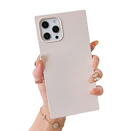 Cocomii Square iPhone 11 Pro Case – Square Silicone – Slim – Lightweight – Matte – Silky Soft Touch Silicone – Microfiber Lining – Luxury Cover Compatible with Apple iPhone 11 Pro 5.8″ (Antique White)