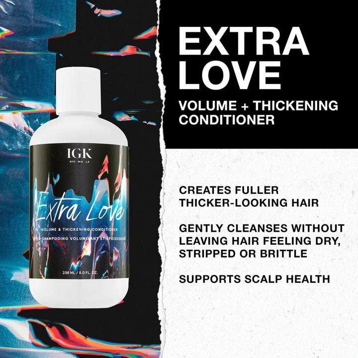 IGK Extra Love Volume Hair Conditioner, 8 fl. oz. | The Storepaperoomates Retail Market - Fast Affordable Shopping