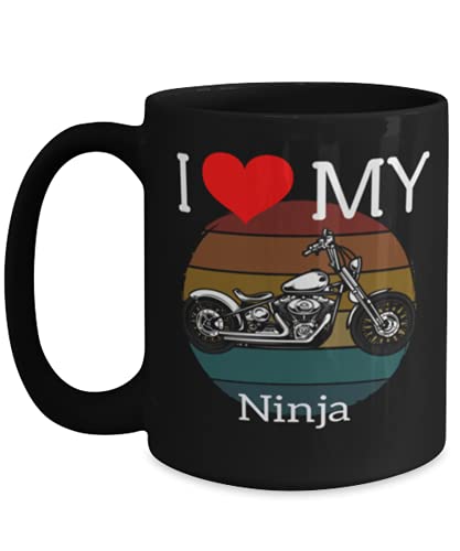 Ninja Lovers Coffee Mug 15oz, black